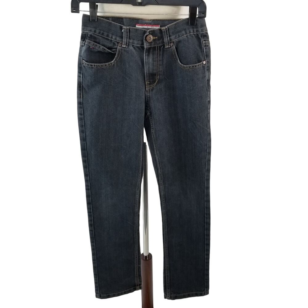 Tommy Hilfiger Blue Denim Vintage Flap Pocket Jeans Rebel Skinny Size Small 12